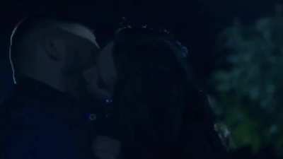 More of Katie Lowes' nasty tongue work on display in Scandal (2/2)