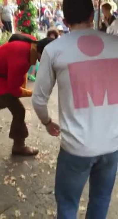 Perhaps he needs a hand?