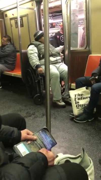 Man In A Wheelchair Goes Off And Calls A Woman Fat After She Tried To Help Him Get Off The Train