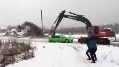 To fight the driver