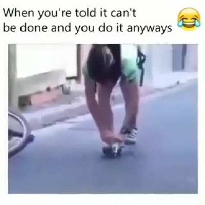He is a dare devil 🚲