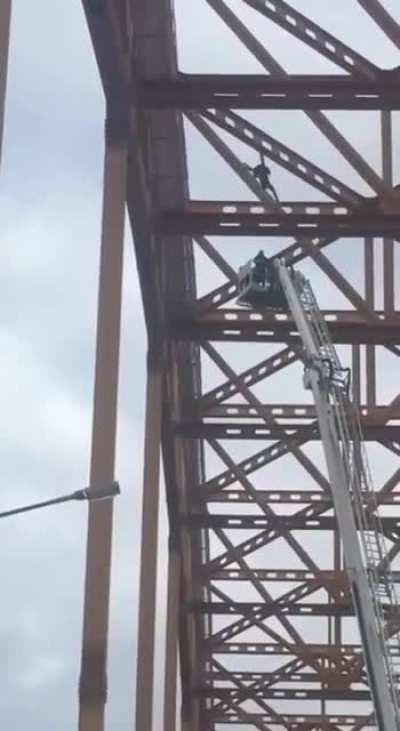 Russian fall from bridge