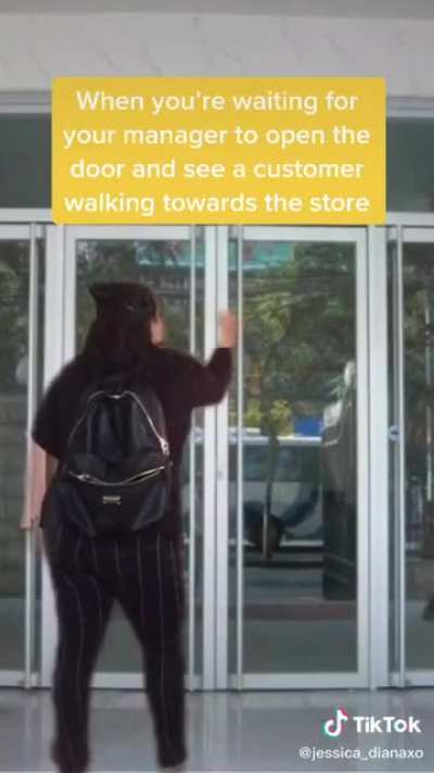 Please open the door the collectors and Karen’s are here