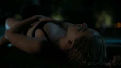 Kiernan Shipka pool sex scene in 