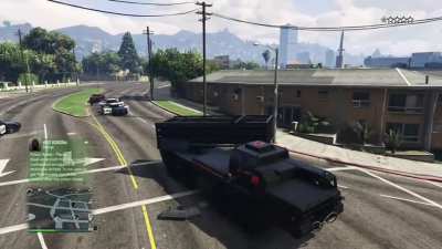 The way that police officer just walked up like a badass lol