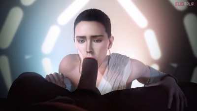 Rey sucking dick (Fugtrup) [Star Wars]