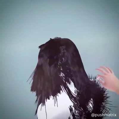Built a VR simulator to practice cutting my wife's lockdown hair. Nailed it?
