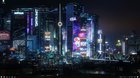 Made my own animated wallpaper of Night City ! (fully stabilized and perfect loop)
