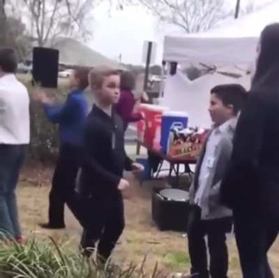 Young Chad shooting his shot