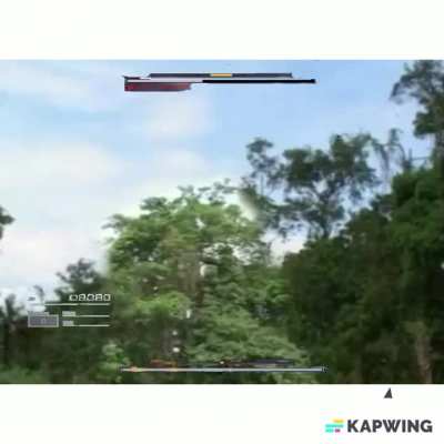 The first boss in Armored Core be like: