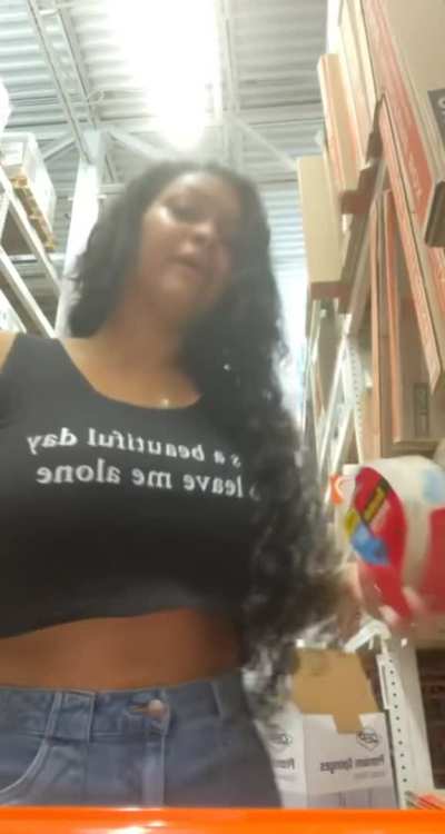 Flashing my boobs