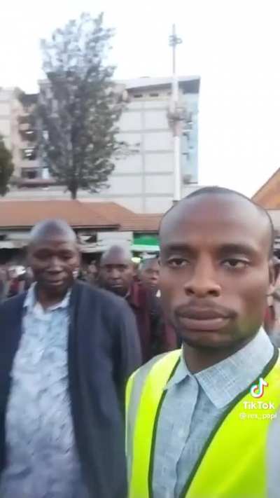 Zambian dude walks up to complete strangers waiting in line and just