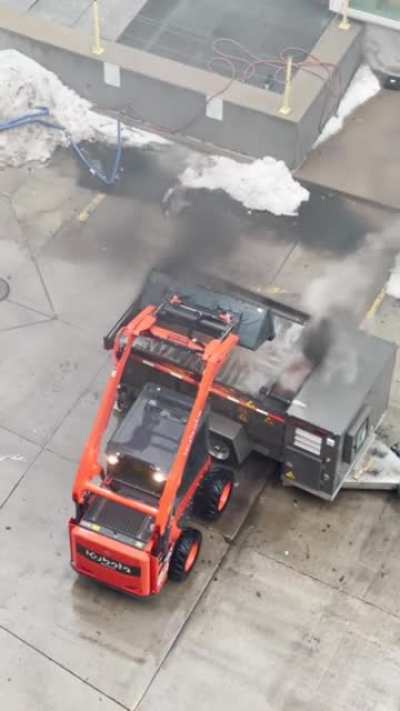 this snow melting machine