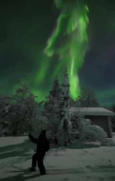 Breathtaking northern lights