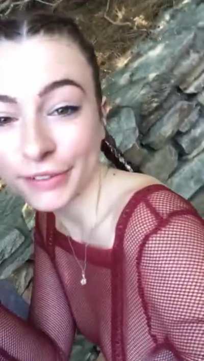 White girl sucks boyfriend's BBC in public
