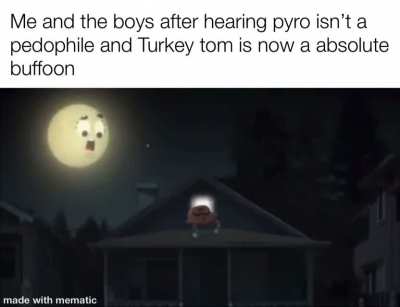 Turkey tom is holding the fattest L
