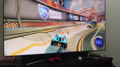 sister's first match of rocket league