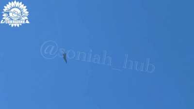 The Ukrainian Armed Forces carried out a MiG-29 airstrike using 4 guided aerial bombs on a Russian fortification. Zaporizhia region, April 2025.