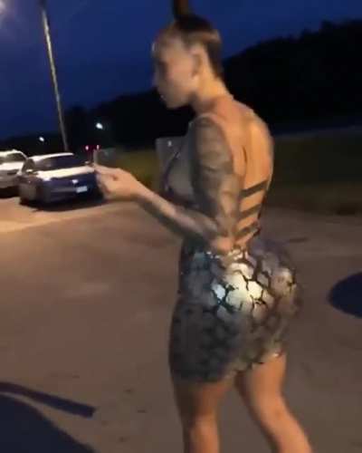 Too juicy in the dress. Lift it up for us 💦💦
