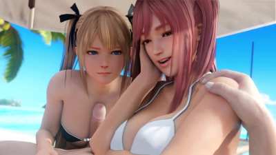 Marie & Honoka Titty Fuck (Lazy<wbr>Procr<wbr>astin<wbr>ator) [Dead or Alive]