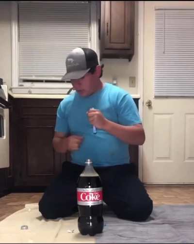 To drink Coke with Mentos