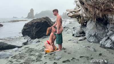 Taking full advantage of the beach
