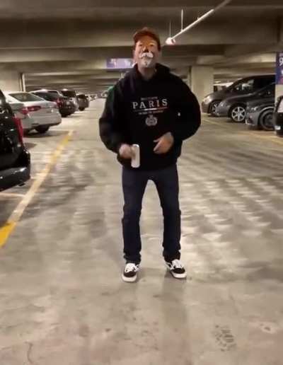 HMB while trying a back flip.