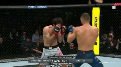 All significant strikes - Zabit Magomedsharipov vs Calvin Kattar