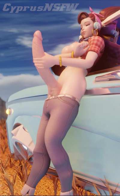 Cruiser D.va Masturbating - Clothed Ver. [OC] (CyprusNSFW)