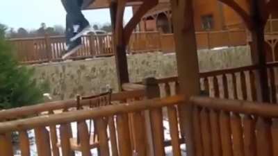 Why was he on the roof in the first place