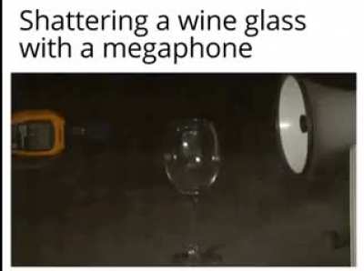 Shattering Glass With Megaphone