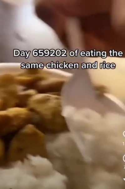 what eating the same meal again and again does to a man