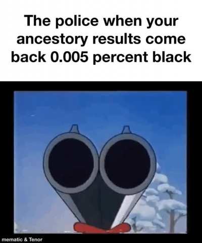 You turn out black, you get the attack