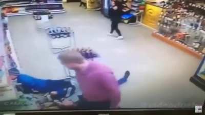 Hurt himself in his own stupidity