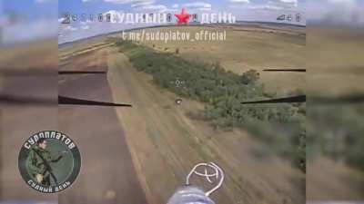 Russian Sudoplatov FPV kamikaze drone strikes on Ukrainian pickup truck 
