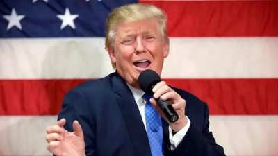 Trump sings Still Alive Swing Version (The 8-Bit Big Band)