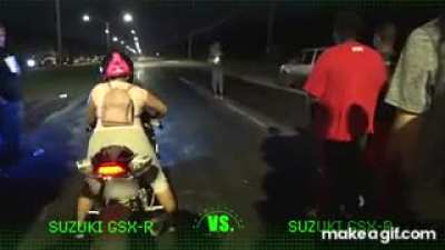 WCGW riding a motorcycle you don't know how to use?