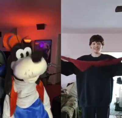 Goofy gets punished