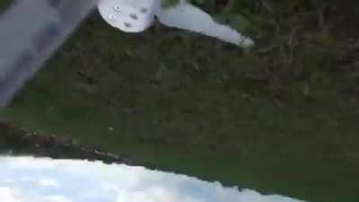 Flying a drone over a Russian renaissance fair...