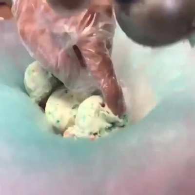 They call it a cotton candy burrito.
