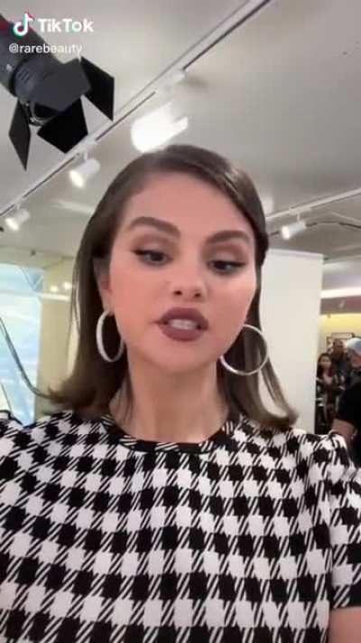 Selena Gomez via Rare Beauty TikTok