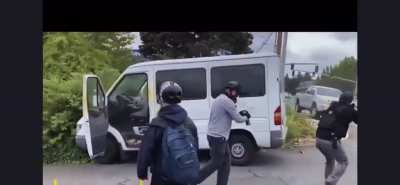 Initial hijacking video of the handicap ban in portland
