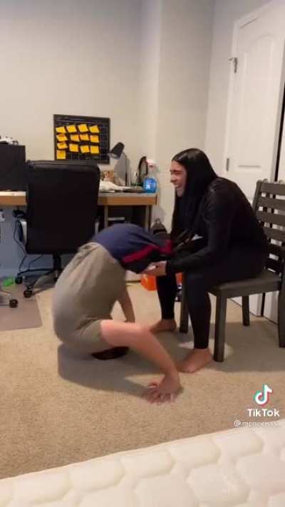 Trying to do a sexy dance
