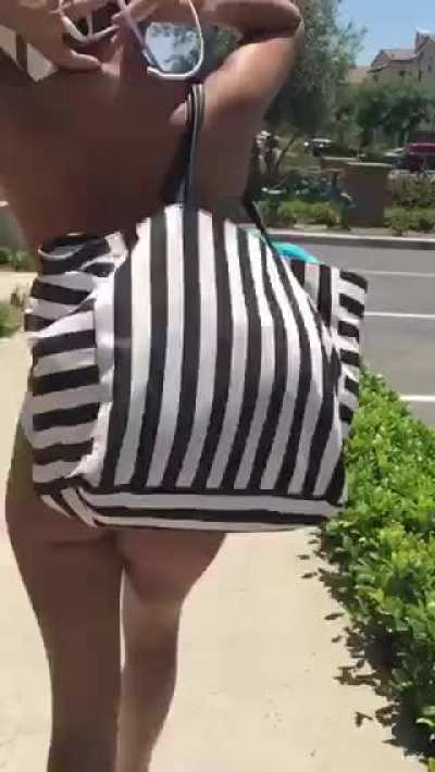 Flashing Her Boobs