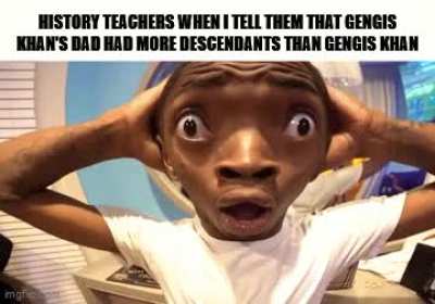 Genghis Khan had the most descendants my ass