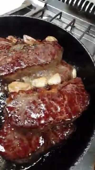 Basting Steaks!