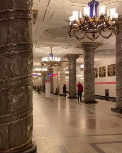 One of the most beautiful metro station in the world, located in St Petersburg