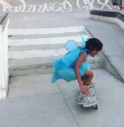 9-year-old Rayssa Leal seen here on a street course, just turned 13 and is heading to the Olympics representing Brazil