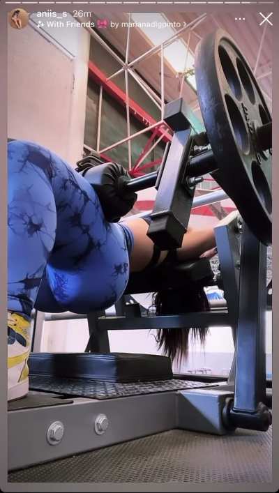 Her ass is falling off the bone