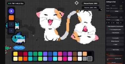 I remade reddit 2023 r/place but you can make gif animations with it.